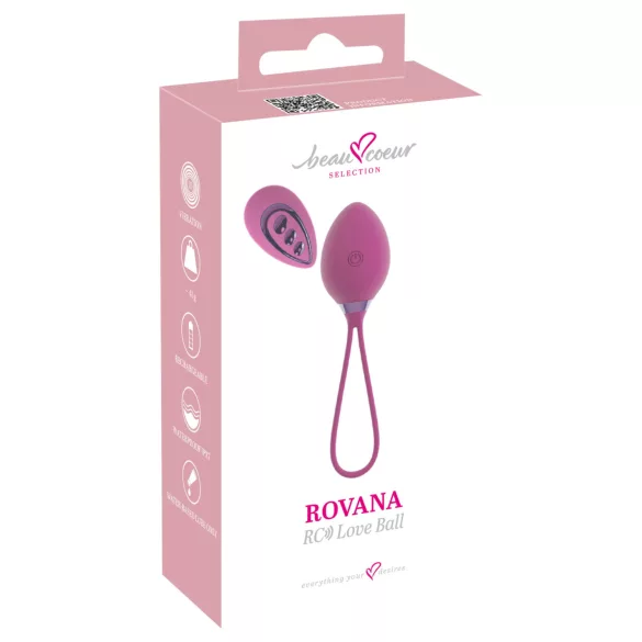 Beau Coeur Rovana - ou vibrator cu telecomandă - lila