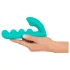 Beau Coeur Sylora - vibrator 2în1 cu bile - silicon verde