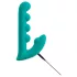 Beau Coeur Sylora - vibrator 2în1 cu bile - silicon verde