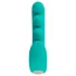 Beau Coeur Sylora - vibrator 2în1 cu bile - silicon verde