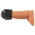 Rebel - vibrator cap penian impermeabil - negru