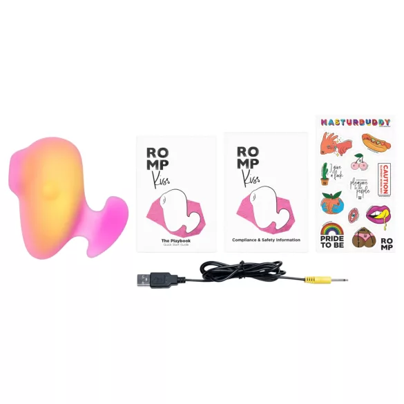 ROMP Kiss - stimulator de clitoris cu unde de aer (roz)