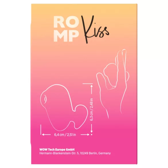 ROMP Kiss - stimulator de clitoris cu unde de aer (roz)