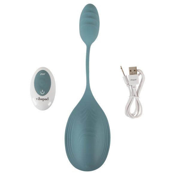 VibePad Mini - Perna vibrator cu 2 motoare (turcoaz)