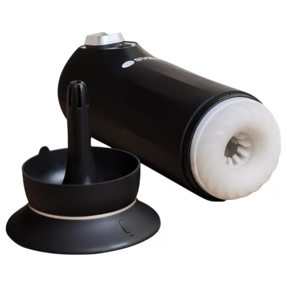 Snail Vibe Jet - masturbator cu funcție de propulsie și încălzire (negru)