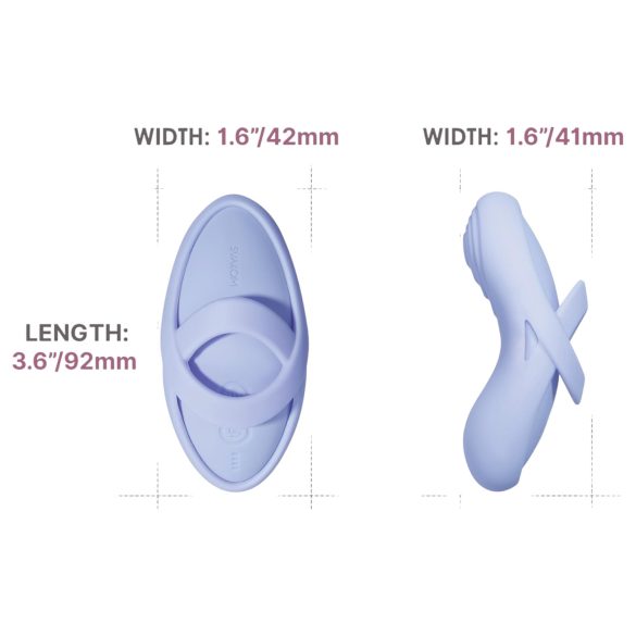 Svakom Echo 2 - vibrator pentru deget inteligent - silicon albastru