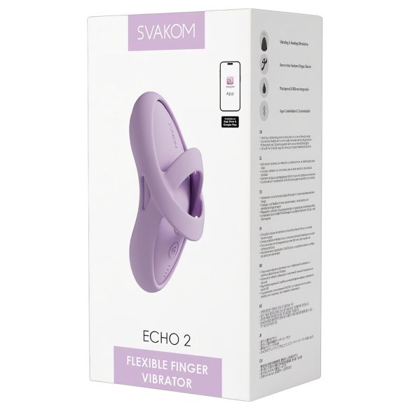 Svakom Echo 2 - vibrator pentru deget inteligent - roz