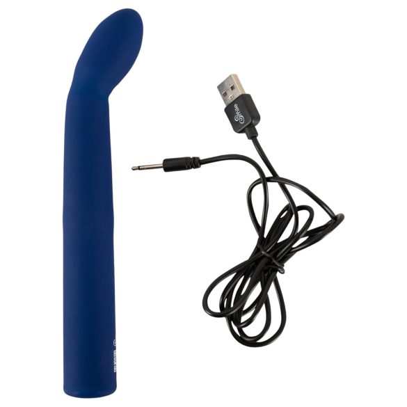 Smile - vibrator G-punct curbat (albastru)