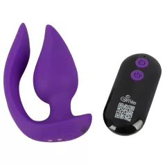   Smile - Vibrator anal și stimulator clitoris 2în1 - silicon mov