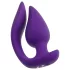 Smile - Vibrator anal și stimulator clitoris 2în1 - silicon mov