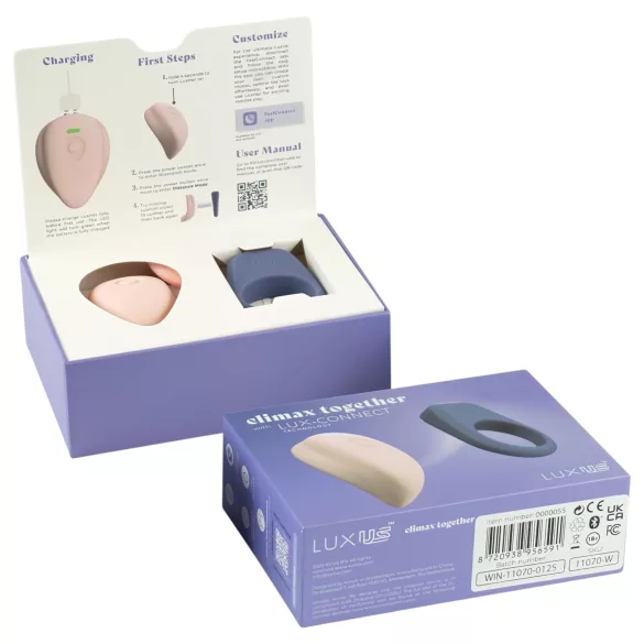 LUXUS Climax Together by Kiiroo - set de vibratoare pentru cuplu, magnetice, controlate prin aplicație