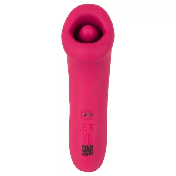 You2Toys Oral Fun - stimulator clitoridian cu aspirație și cu limbă (roz)