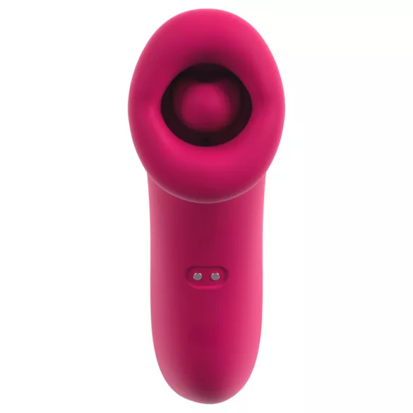 You2Toys Oral Fun - stimulator clitoridian cu aspirație și cu limbă (roz)