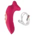 You2Toys Oral Fun - stimulator clitoridian cu aspirație și cu limbă (roz)