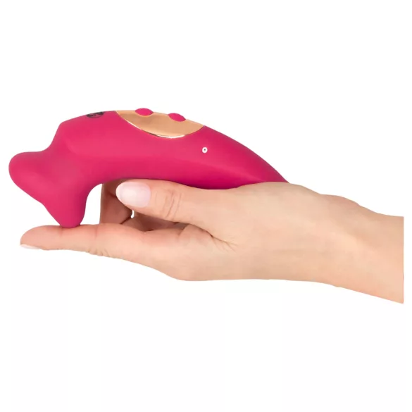 You2Toys Oral Fun - stimulator clitoridian cu aspirație și cu limbă (roz)