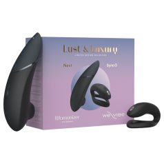   Womanizer Lust&Luxury - set vibrator clitoris și pentru cupluri (negru)