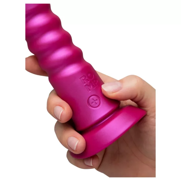 ROMP Jiggle - vibrator împingător cu ventuză (roz)