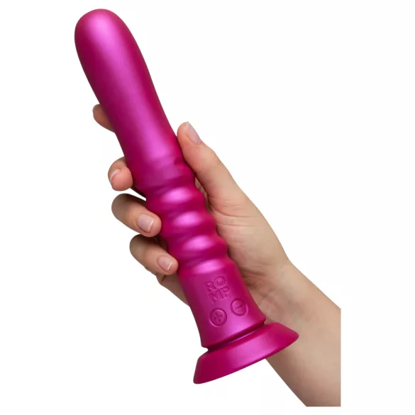 ROMP Jiggle - vibrator împingător cu ventuză (roz)