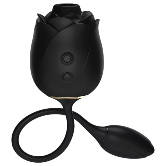 Fifty Shades of Grey - stimulator clitoridian cu aspirație și ou vibrator negru