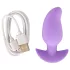 Cuties Mini - plug anal cu vibrații - silicon - mov