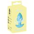Cuties Mini - plug anal vibrant - silicon albastru