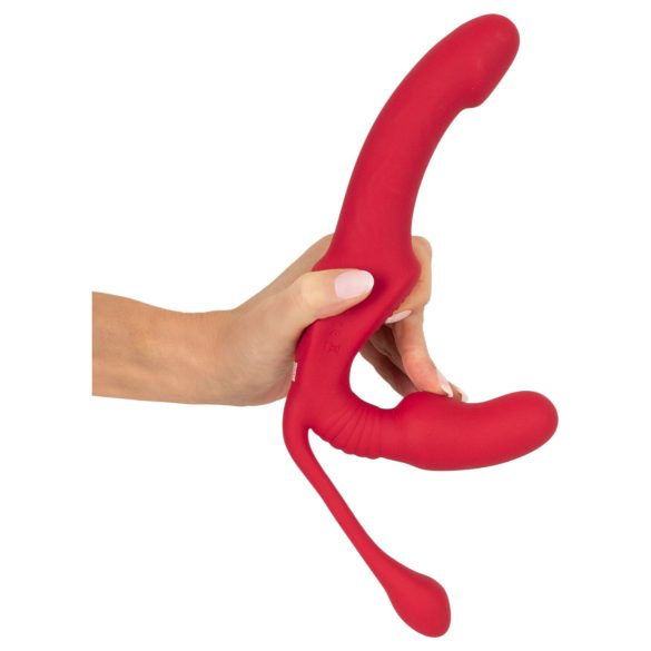 You2Toys Strapless - vibrator cu curea, cu 3 brațe (roz)