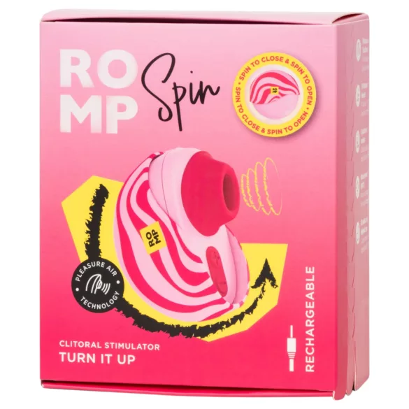 ROMP Spin - stimulator clitoridian cu unde de aer (roz)