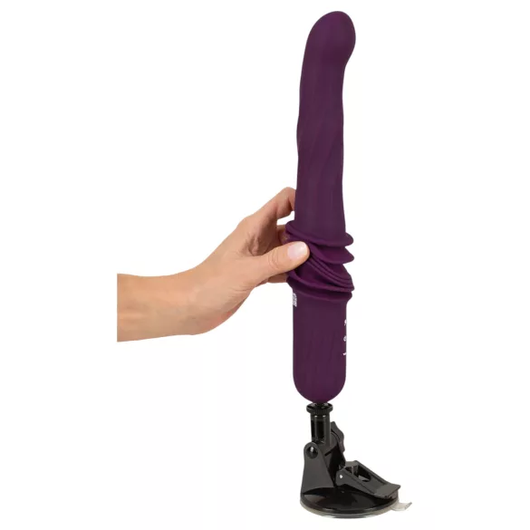 You2Toys - vibrator cu împingere, încălzire și telecomandă (mov)