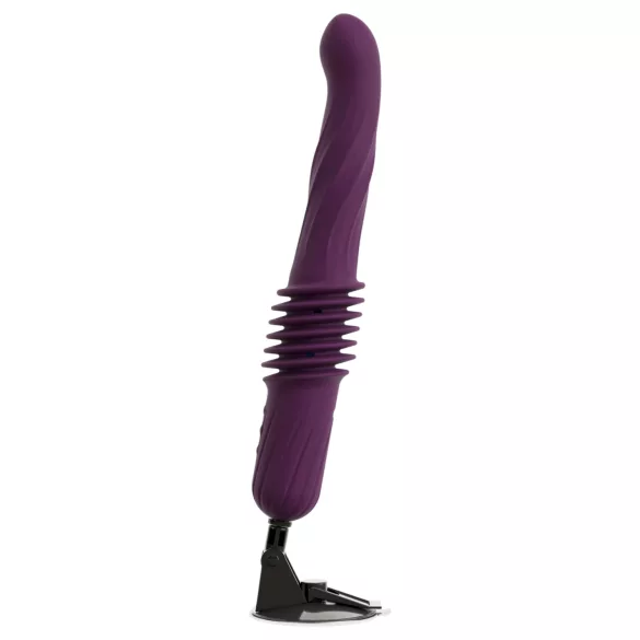You2Toys - vibrator cu împingere, încălzire și telecomandă (mov)