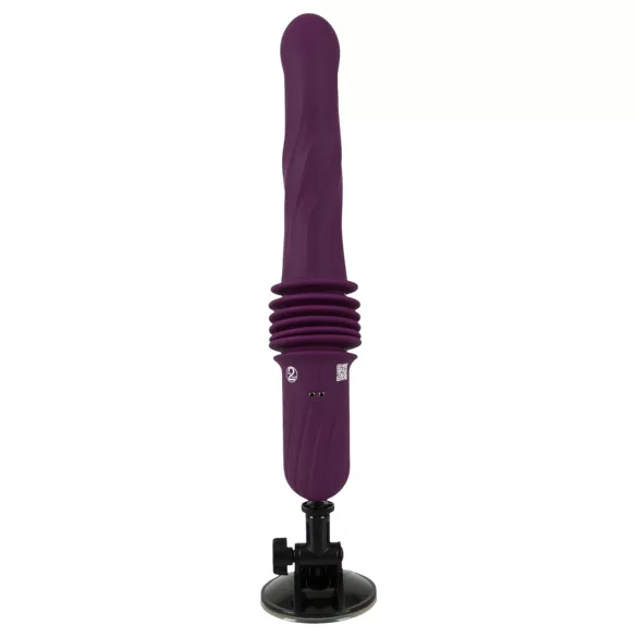You2Toys - vibrator cu împingere, încălzire și telecomandă (mov)