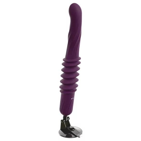 You2Toys - vibrator cu împingere, încălzire și telecomandă (mov)