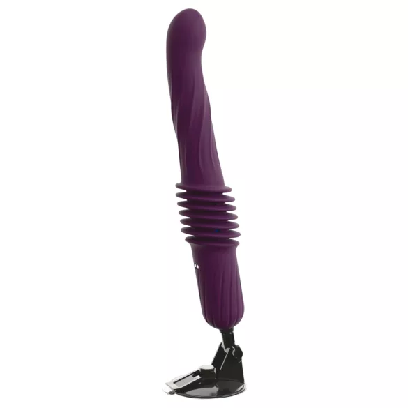 You2Toys - vibrator cu împingere, încălzire și telecomandă (mov)