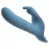You2Toys - Vibrator cu iepuraș pentru strap-on, cu 3 piese și telecomandă (albastru)