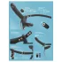 You2Toys - vibrator dublu cu curea, cu telecomandă (negru)