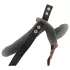 You2Toys - vibrator dublu cu curea, cu telecomandă (negru)