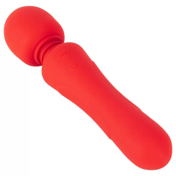Sweet Smile - vibrator wand cu acumulator, rezistent la apă (roșu)