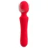 Sweet Smile - vibrator wand cu acumulator, rezistent la apă (roșu)