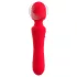 Sweet Smile - vibrator wand cu acumulator, rezistent la apă (roșu)