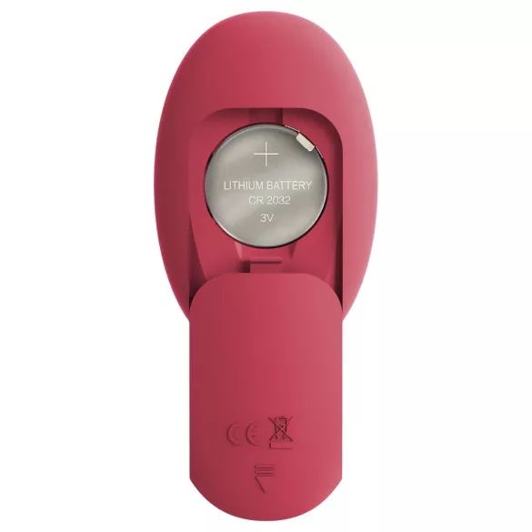You2Toys - vibrator clitoridian purtabil (roșu)