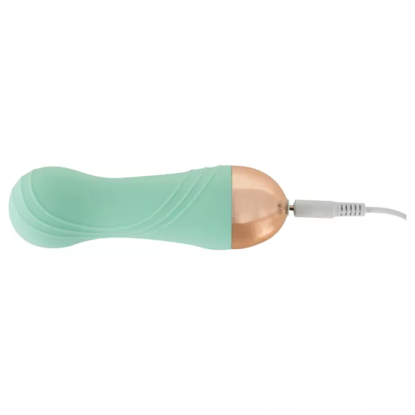 Cuties - mini vibrator verde, rezistent la apă, cu acumulator