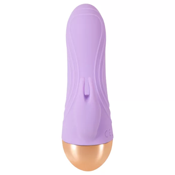 Cuties - mini vibrator cu braț pentru clitoris, reîncărcabil și rezistent la apă (mov)