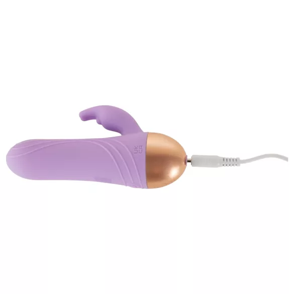 Cuties - mini vibrator cu braț pentru clitoris, reîncărcabil și rezistent la apă (mov)