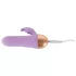 Cuties - mini vibrator cu braț pentru clitoris, reîncărcabil și rezistent la apă (mov)