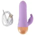 Cuties - mini vibrator cu braț pentru clitoris, reîncărcabil și rezistent la apă (mov)