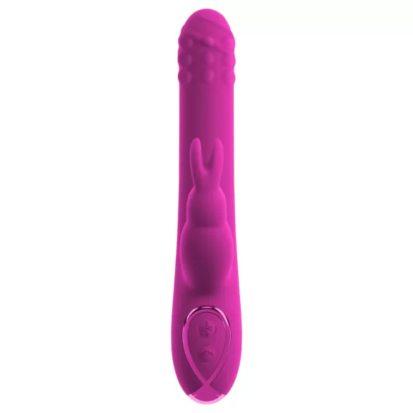 Sweet Smile - vibrator cu braț rotativ pentru clitoris, cu împingere (roz)