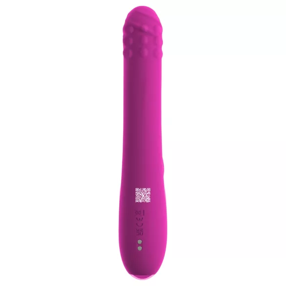 Sweet Smile - vibrator cu braț rotativ pentru clitoris, cu împingere (roz)