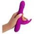 Sweet Smile - vibrator cu braț rotativ pentru clitoris, cu împingere (roz)