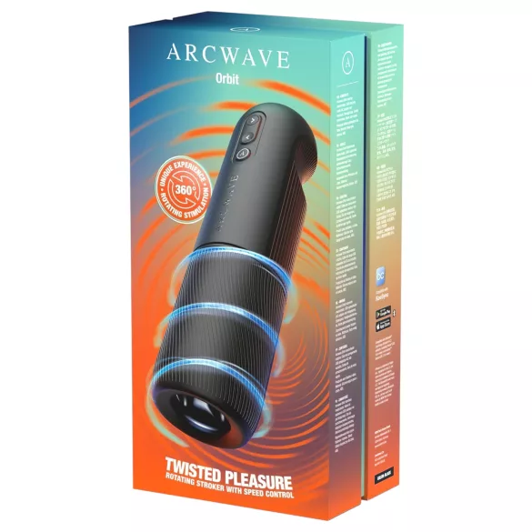 Arcwave Orbit - masturbator rotativ (negru)
