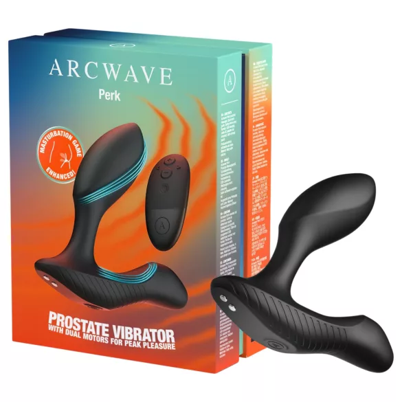 Arcwave Perk - vibrator prostatic cu telecomandă (negru)