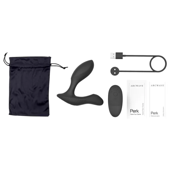 Arcwave Perk - vibrator prostatic cu telecomandă (negru)